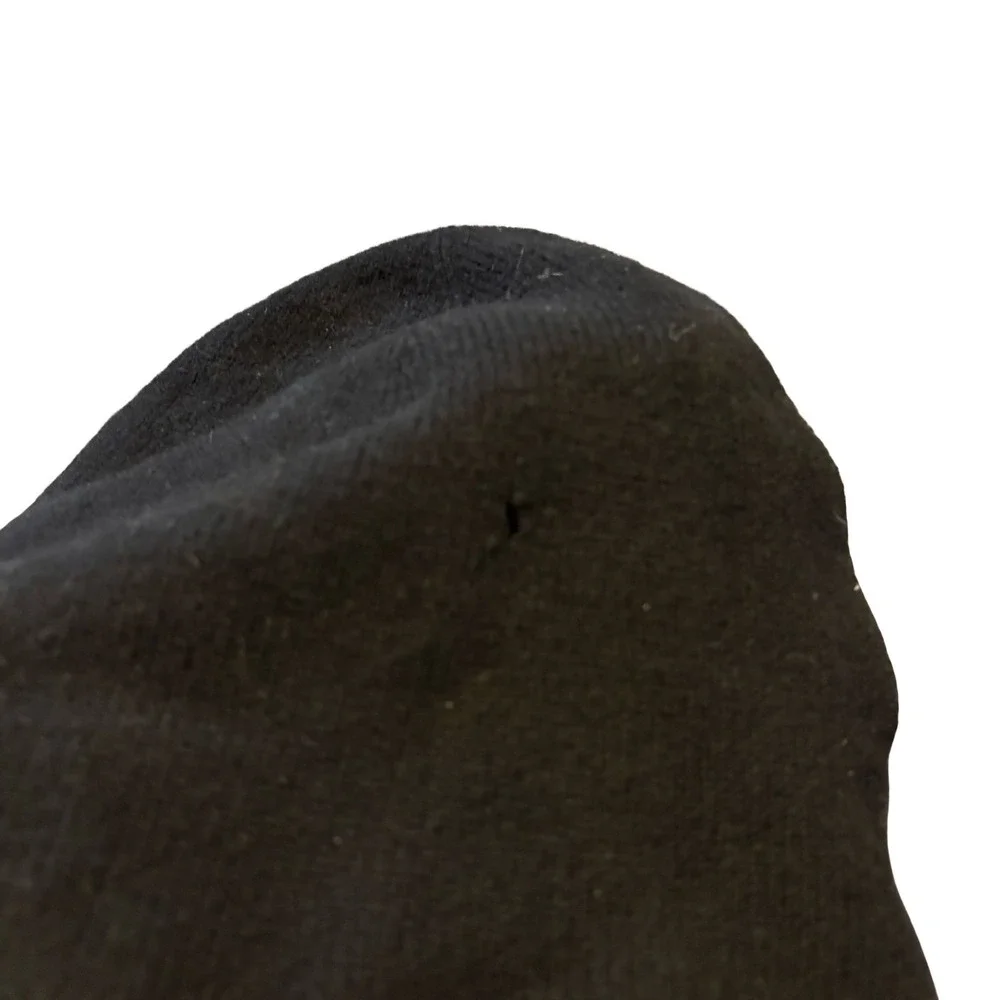 Polo Ralph Lauren‎ Mens Black 100% Lambswool Big Pony Embroidered Beanie Hat